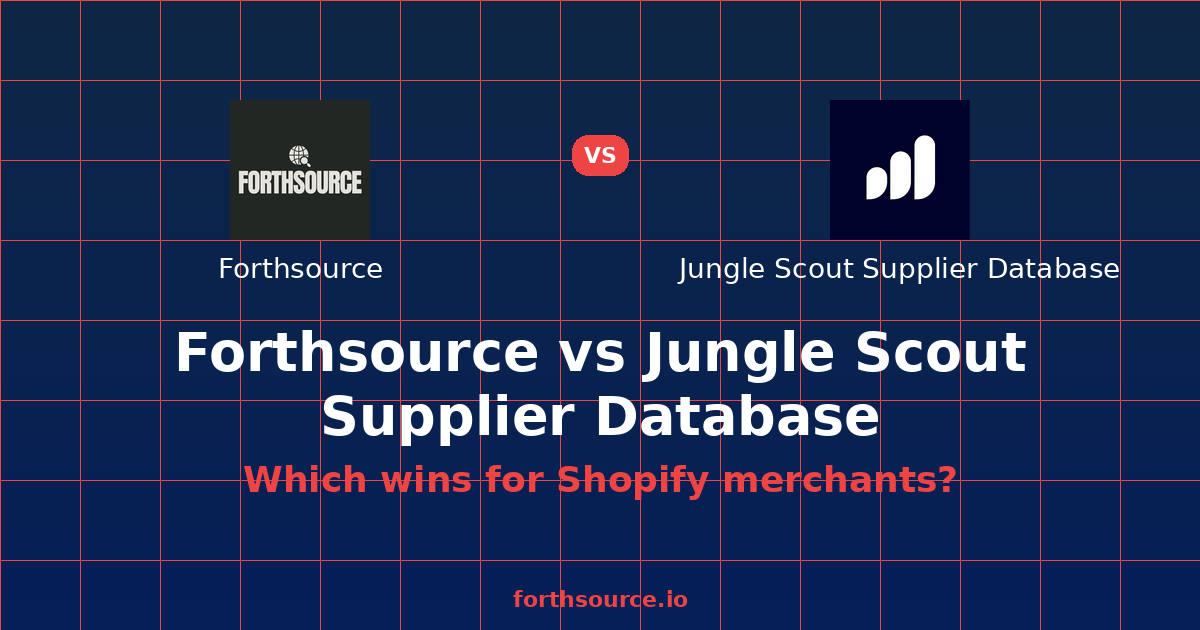 Jungle Scout Supplier Database Alternative (2026) — comparison card showing both products