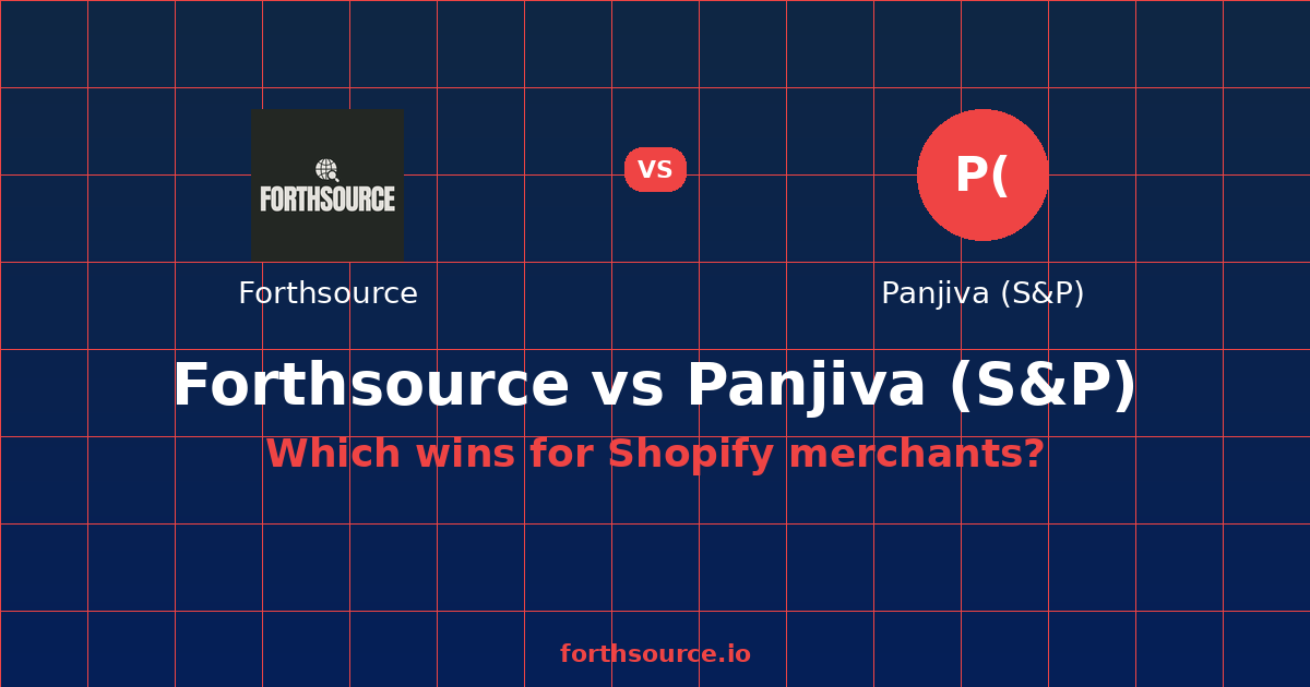 Forthsource vs Panjiva — Trade-Data Comparison (2026) — comparison card showing both products